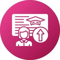 Advanced Coursework Icon Style vector