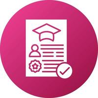 Academic Record Icon Style vector