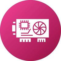 Graphics Card Icon Style vector