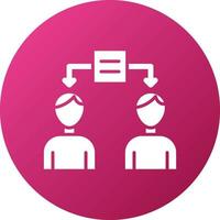 Information Sharing Icon Style vector