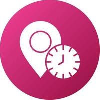 Local Time Icon Style vector