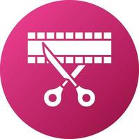 Film Cut Icon Style vector