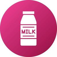 Milk Bottle Icon Style vector