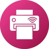 Smart Printer Icon Style vector