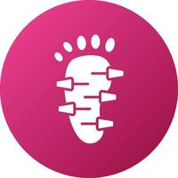 Foot Acupuncture Icon Style vector