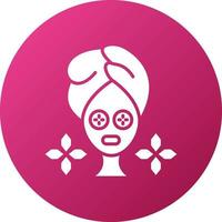 Spa Eye Treatment Icon Style vector
