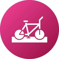 bicicleta carril icono estilo vector