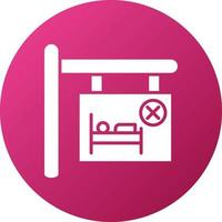 Room Cancel Icon Style vector