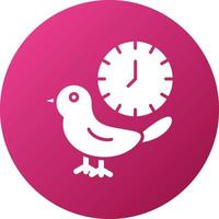 Early Bird Icon Style vector