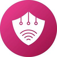 Smart Shield Icon Style vector