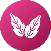 Herb Leaf Icon Style vector