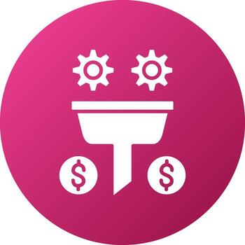 Conversion Rate Optimization Icon Style vector