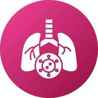 Lungs Infection Icon Style vector