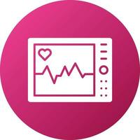 Electrocardiogram Icon Style vector