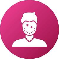 Facial Plastic Surgery Icon Style vector