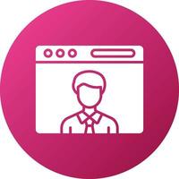 Blogger Icon Style vector