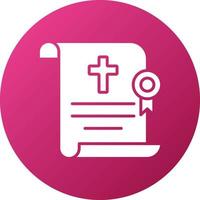 Death Certificate Icon Style vector