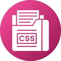 Css File Icon Style vector