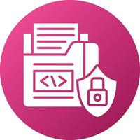 Data Security Icon Style vector