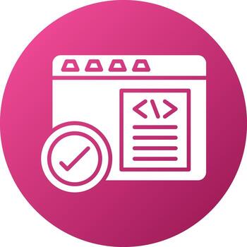 estilo de icono de corrección de código vector