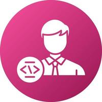 Programmer Icon Style vector