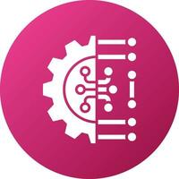 Machine Learning Icon Style vector