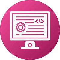 Backend Development Icon Style vector