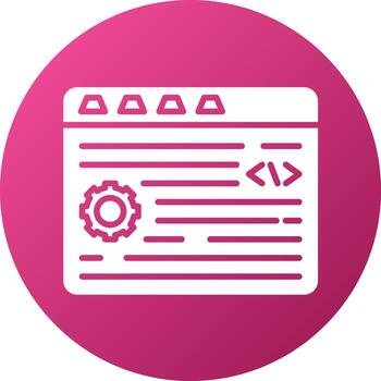 estilo de icono de programación vector