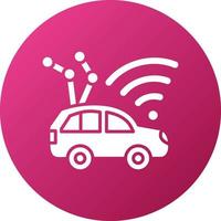 Autonomous Vehicle Icon Style vector
