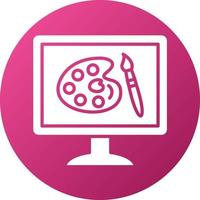 Digital Artwork Icon Style vector