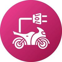 eléctrico bicicleta icono estilo vector