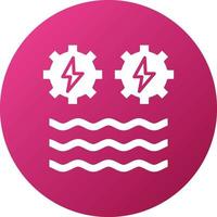 Hydro Power Icon Style vector