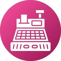 Cash Register Icon Style vector