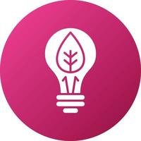 Eco Bulb Icon Style vector