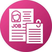 Cover Letter Icon Style vector