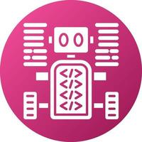 Programmed Robot Icon Style vector