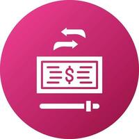 Maximum Transaction Amount Icon Style vector