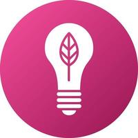 Ecologic Bulb Icon Style vector