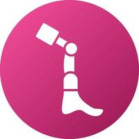 Bionic Leg Icon Style vector
