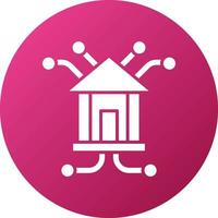 Branch Network Icon Style vector
