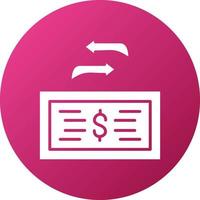 Transfer Amount Icon Style vector