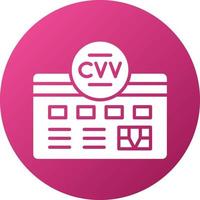 Cvv Icon Style vector