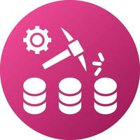 Data Mining Icon Style vector