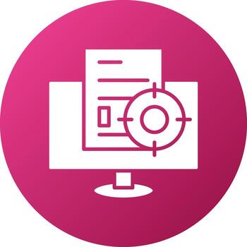 Contextual Targeting Icon Style vector