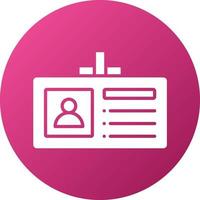Identification Card Icon Style vector
