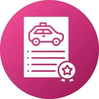 License Icon Style vector
