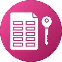 Asymmetric Keys Icon Style vector