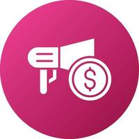 Marketing Budget Icon Style vector