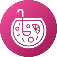 Punch Drink Icon Style vector