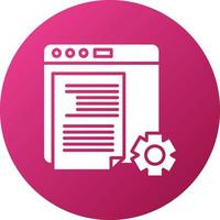 Content Management System Icon Style vector